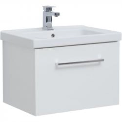 Тумба Dreja BIG INN 65 см под умывальник белый глянец, подвесная