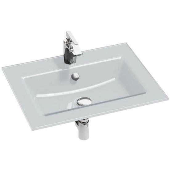 Раковина Jacob Delafon VOX EB2105-DD1 60 см подвесная стеклянная белая