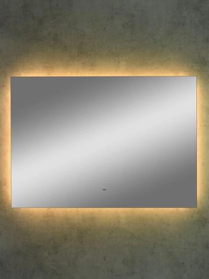 Зеркало Континент Trezhe Led 1200х700 с бесконтактным сенсором, теплая подсветка