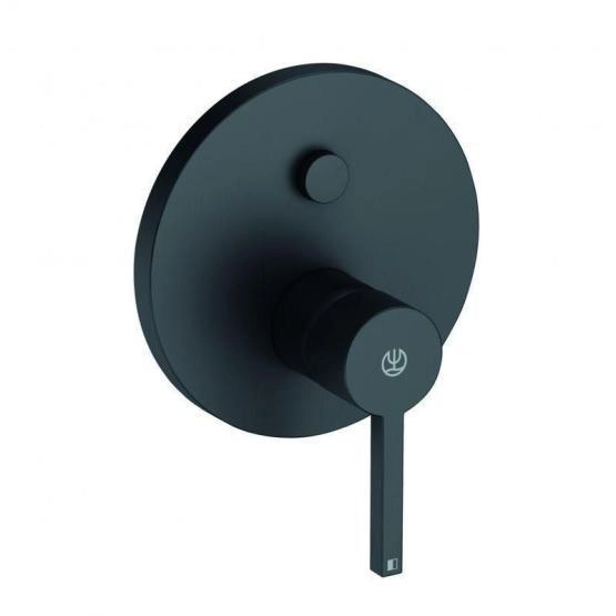 Смеситель KLUDI NOVA FONTE Puristic 206593915 для ванны встраиваемый внешняя часть черный матовый