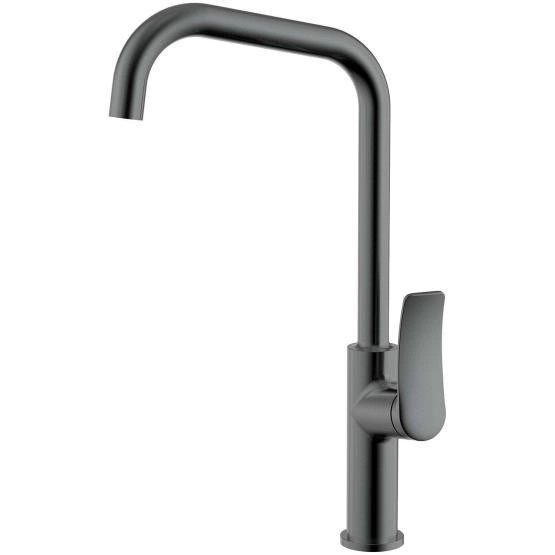 Смеситель для кухонной мойки Azario ABILITY высокий излив, графит (AZ-VQR568073AJ)