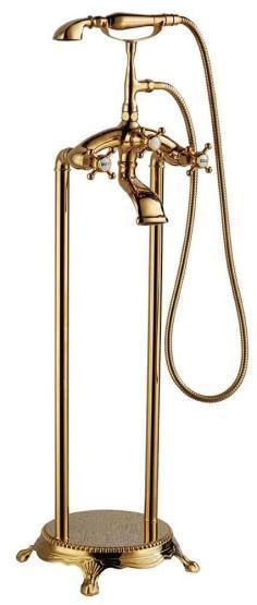 Смеситель ABBER Klassik AF8415G напольный для ванны, золото