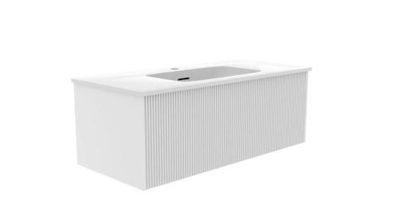 Тумба под раковину LA FENICE TERRA Bianca белый 100 FNC-01-TER-B-100 белый матовый