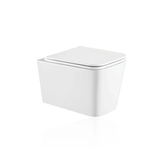 Унитаз подвесной Koller Pool KVADRO Rimless, сиденье дюропласт SoftClose безободковый