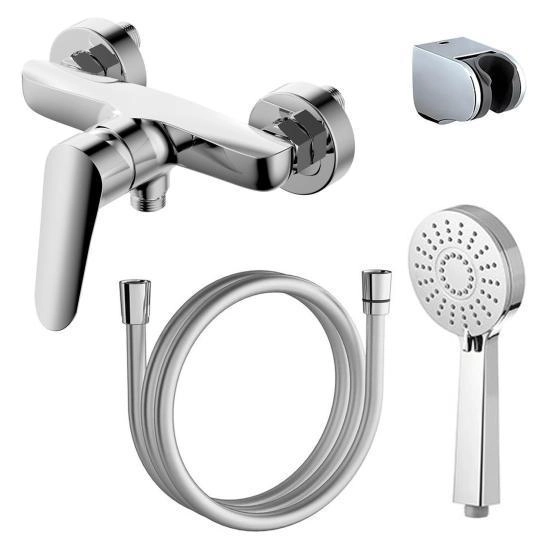 Смеситель для душа AZARIO CAMPO с ручным душем, хром (AZ-KX338275C)