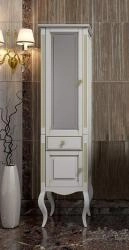 Пенал Opadiris Лаура 44L 452х1800х370 мм цвет белый с бежевой патиной напольный левый