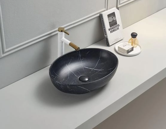 Раковина Ceramalux Серия MNC 78166MBM 52x40 на столешницу