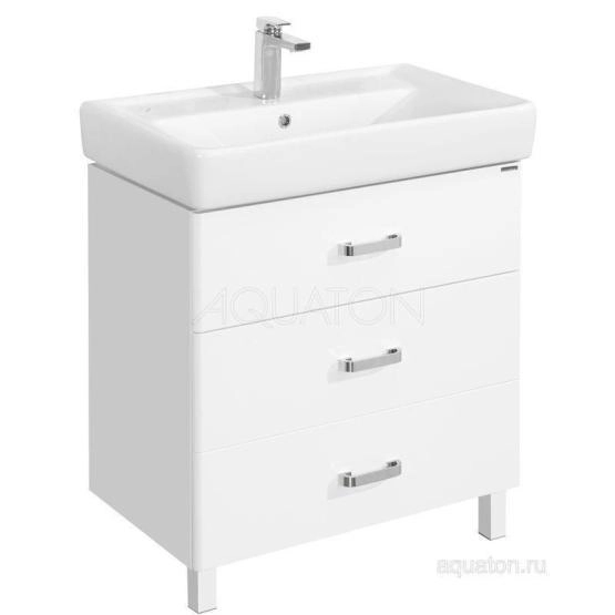 Тумба под раковину Акватон Америна 60 М 1A168901AM010 белая напольная