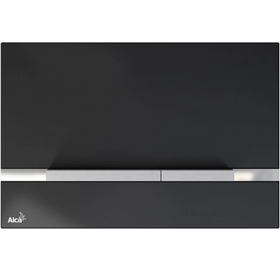 Кнопки смыва AlcaPlast FLAT STRIPE GLASS BLACK STRIPE-GL1204