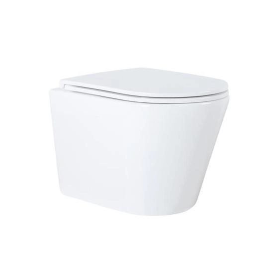 Унитазы Azario Унитаз подвесной безободковый Azario Teramo 0053 с крышкой микролифт