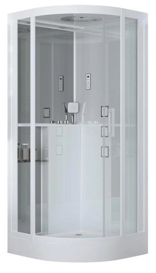 Душевая кабина GROSSMAN GR141 (100x100x215) гидромассажная с радио