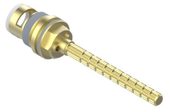 THG Tous Styles кран-букса 1/2 ",  с керамическими дисками 90°, поворот на 1/4 вправо. правостороннее закрытие, длинный шток, латунь, только литье