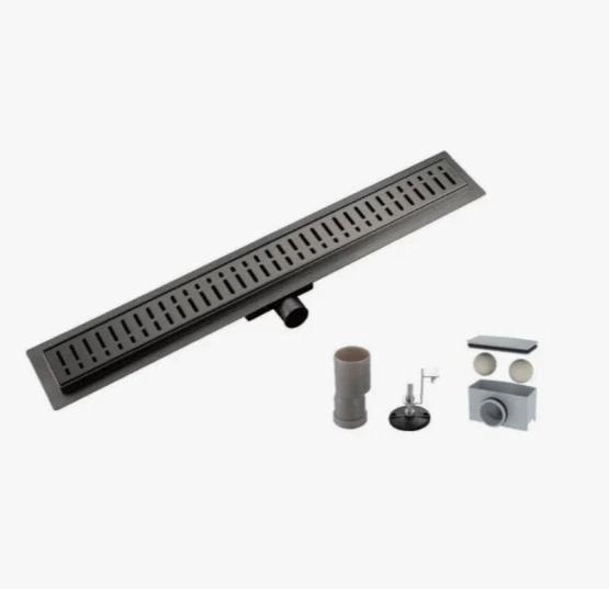 Душевой трап Gappo G88007-39 оружейная сталь 800x70