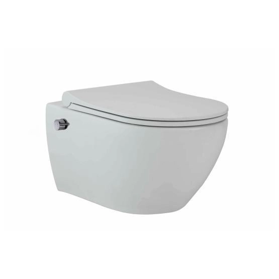 Унитаз beWash Bogen 88343614 подвесной безободковый смеситель с бидеткой белый сиденье микролифт