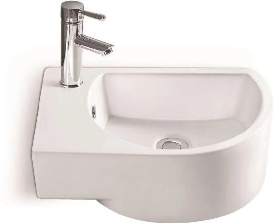 Раковина SantiLine SL-2015R 41x27 подвесная керамическая Белый