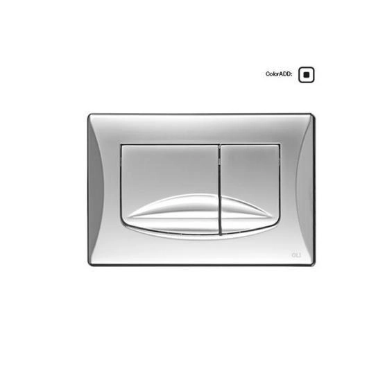 Панель OLI механическая двойная RIVER DUAL, пластик, хром матовый, 638506