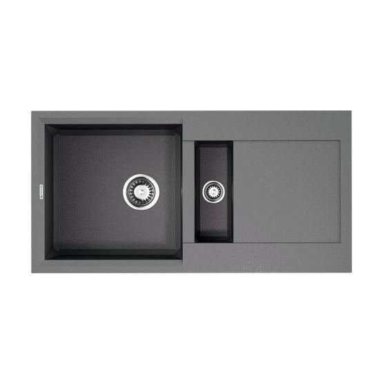 Кухонная мойка Omoikiri Sakaime 86-2-GR Tetogranit/leningrad grey 4993560