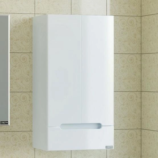 Шкаф СаНта Лондон 48c90 см, подвесной, 2 двери, 1 ящик