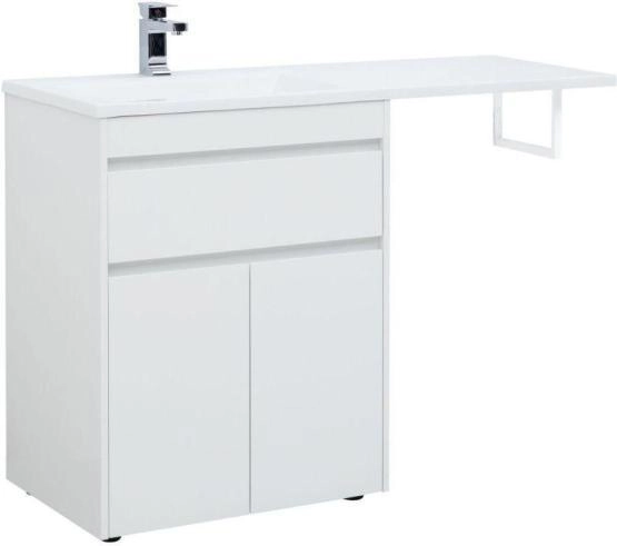 Тумба под раковину Aquanet Токио 68 белый (напольная, 1 ящик, 2 дверцы)