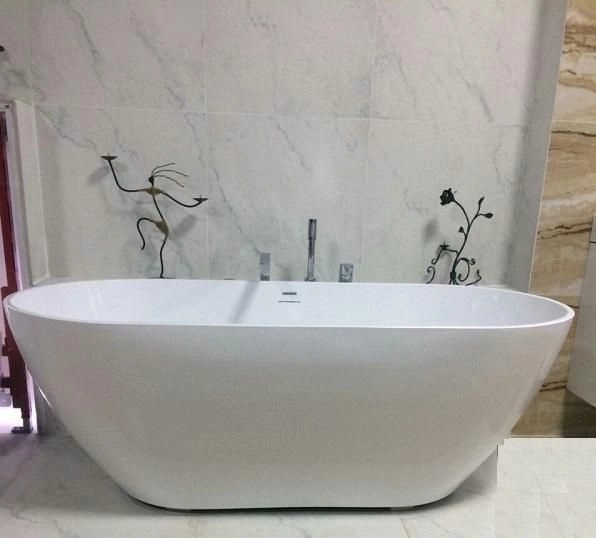 Ванна AquaStone Бали 180х80 литьевой мрамор с переливом