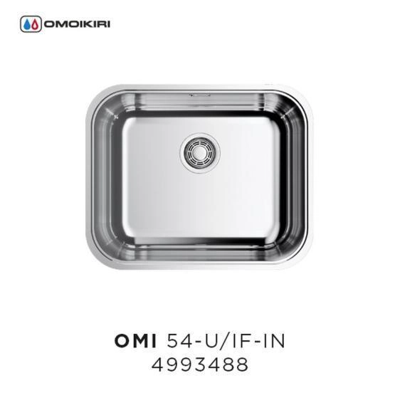 Кухонная мойка Omoikiri Omi 54-U/IF-IN 4993488, 545*445, нержавеющая сталь