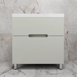 Тумба Style Line "Матис 80" ЛС-00002438 напольная под ASTI 80 (2 ящика), ОЛИВА, ЭМАЛЬ