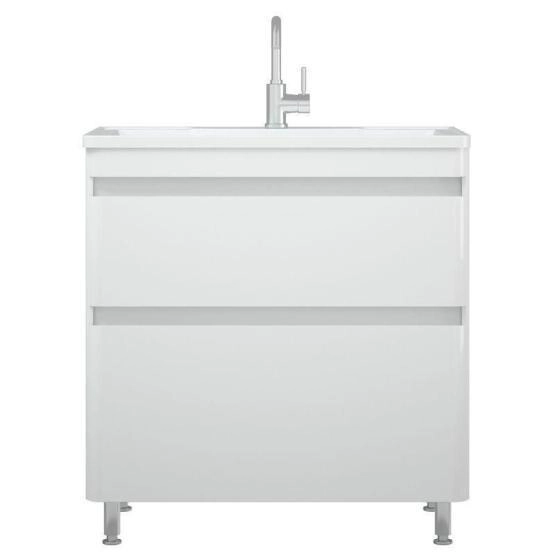 Тумба под раковину Corozo Алабама 80 Z2, белая напольная, Adel 80