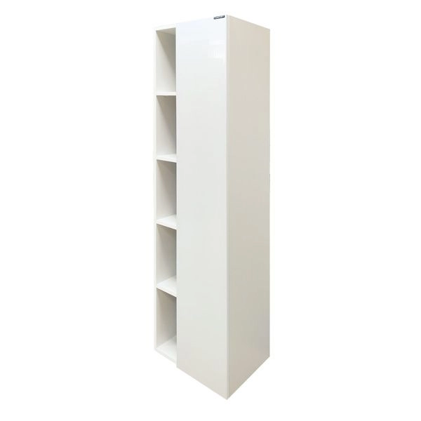 Шкаф-колонна Comforty Милан-40 белый глянец