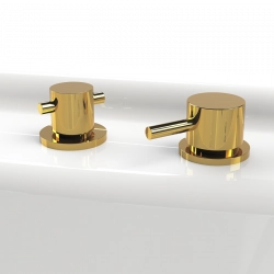 Смеситель на борт ванны Радомир МиниБриз-GOLD 1-27-3-0-0-608 золото