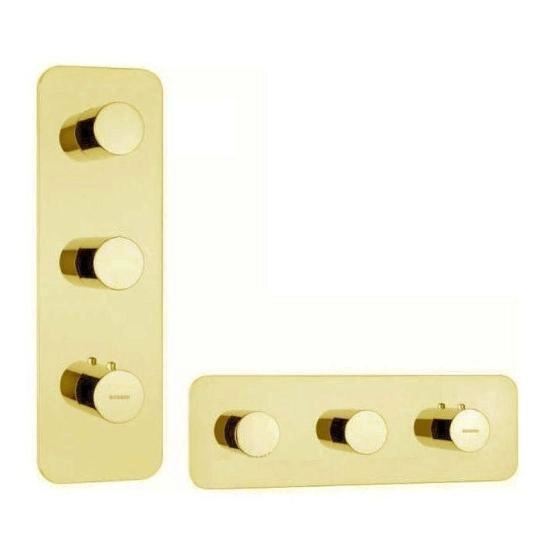 Термостат для ванны с душем Bossini Oki Z031204.021, золото