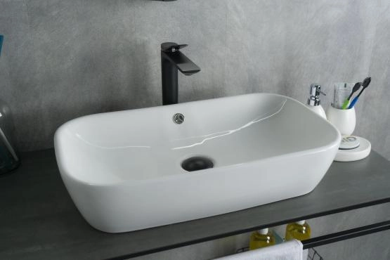 Раковина Gid N9217 51x34 на столешницу белая