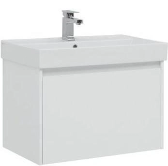 Тумба под раковину Aquanet Nova Lite 75 белый (1 ящик)