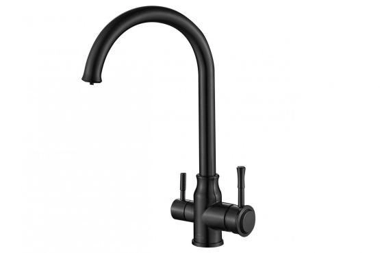 Смеситель для кухни ZORG Steel Hammer (SH 763 INOX GRAFIT PVD) графит