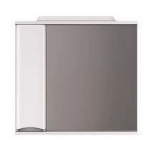 Зеркальный шкаф Am.Pm Like M80MPL0801WG 80 см с подсветкой,цвет белый глянец,левый