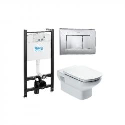 Унитаз с инсталляцией Roca Dama Senso 893104090 сиденье микролифт