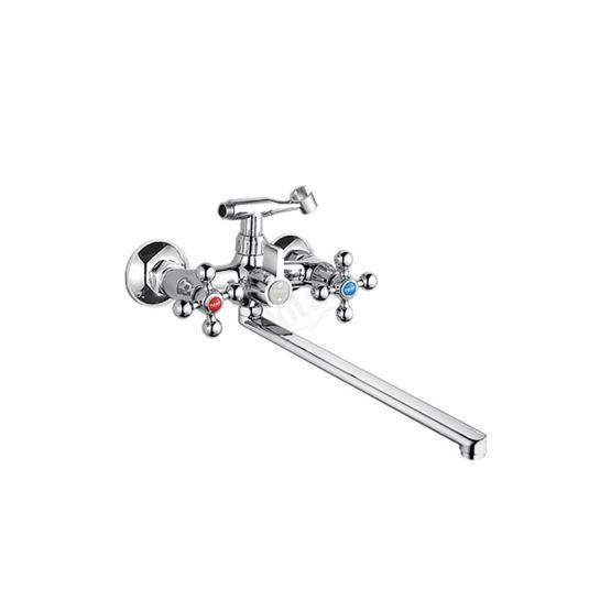 Смеситель Potato Р2361 для ванны универсальный с изливом 400мм, хром