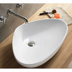 Раковина CeramaLux 7472B 59x40x14 см на столешницу