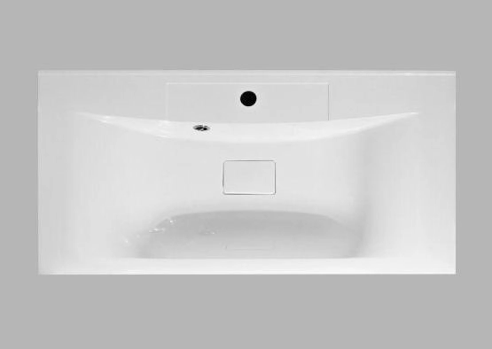 Раковина из искусственного мрамора,900x450x150 Белый BB900/450-LV-MR-PR