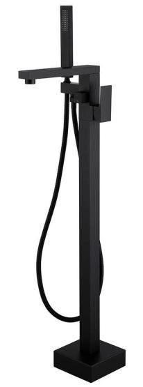 Смеситель ABBER Daheim AF8215B напольный для ванны, черный матовый