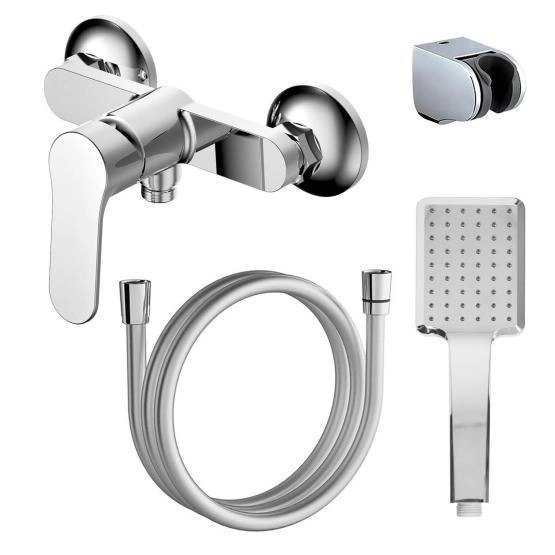 Смеситель для ванны AZARIO ELVIS с ручным душем, хром (AZ-WWK338155C)