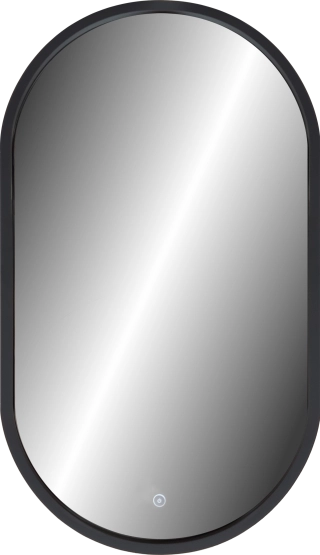 Зеркало Континент Prime Black LED 450х800 c подсветкой ЗЛП2199