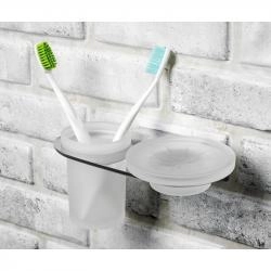 Стакан для зубных щеток Wasserkraft Kammel K-8326 с мыльницей