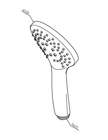 Ручной душ Am.Pm Gem F0290100 хром