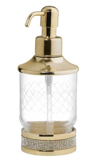 Настольный диспенсер Boheme Royal Cristal 10929-G-B золото с черными кристаллами