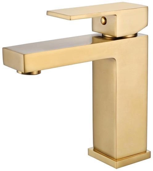 Смеситель ABBER Daheim AF8210G для раковины, золото матовое