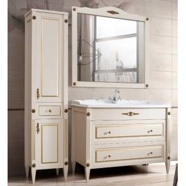 Шкаф Belux Империя П 30-01 Слоновая кость с золотой патиной