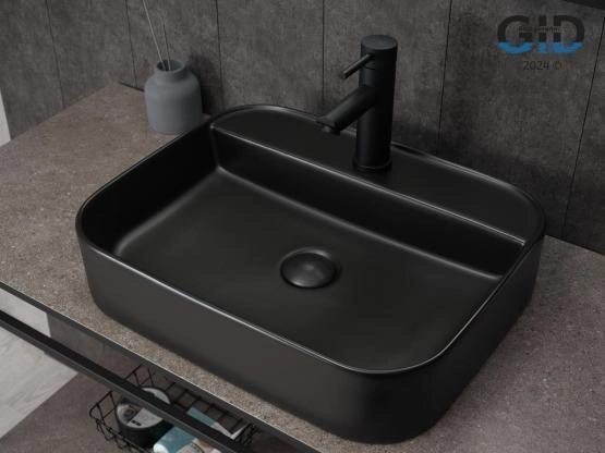 Раковина Gid Bm9550 на столешницу 50 Черный матовый