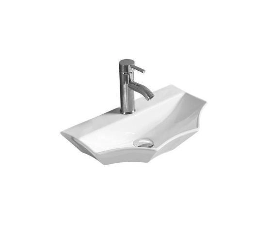 Раковина SantiLine SL-2004 48,5x28,5 подвесная керамическая Белый