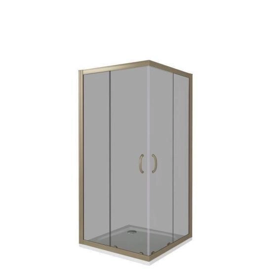 Душевой уголок GOOD DOOR JAZZE CR-90-B-BR 90x90 тонированное