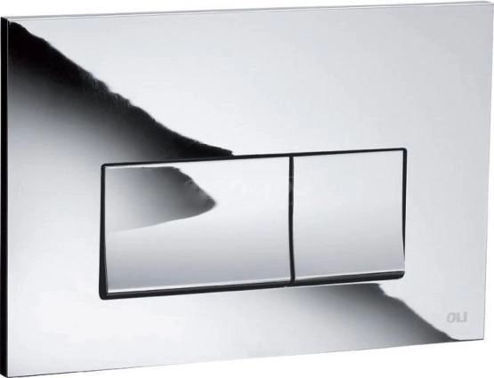 Панель механическая двойная OLI STREAM 641504, пластик, хром глянцевый